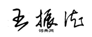 朱錫榮王振德草書個性簽名怎么寫