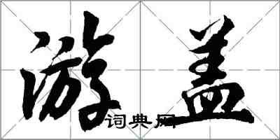 胡問遂游蓋行書怎么寫