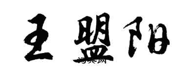 胡問遂王盟陽行書個性簽名怎么寫