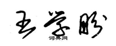 朱錫榮王學盼草書個性簽名怎么寫