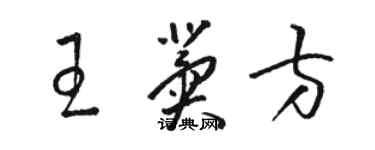 駱恆光王冀方草書個性簽名怎么寫