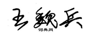 朱錫榮王魏兵草書個性簽名怎么寫