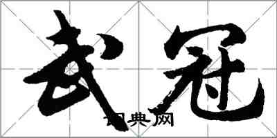 胡問遂武冠行書怎么寫