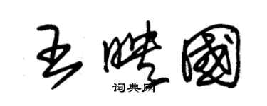 朱錫榮王映國草書個性簽名怎么寫