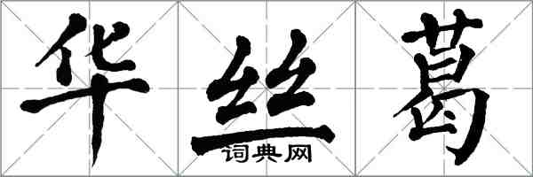 翁闓運華絲葛楷書怎么寫