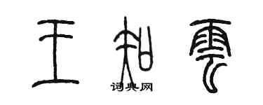 陳墨王知雲篆書個性簽名怎么寫