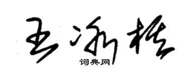 朱錫榮王冰棋草書個性簽名怎么寫