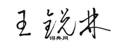 駱恆光王銳林草書個性簽名怎么寫
