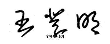 朱錫榮王登明草書個性簽名怎么寫