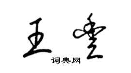 梁錦英王豐草書個性簽名怎么寫