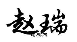胡問遂趙瑞行書個性簽名怎么寫