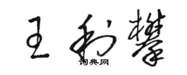 駱恆光王利攀草書個性簽名怎么寫