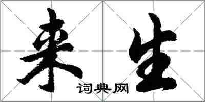 胡問遂來生行書怎么寫