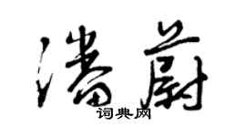 曾慶福潘蔚草書個性簽名怎么寫