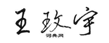 駱恆光王玫宇行書個性簽名怎么寫