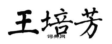 翁闓運王培芳楷書個性簽名怎么寫