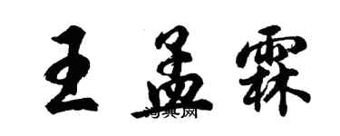 胡問遂王孟霖行書個性簽名怎么寫