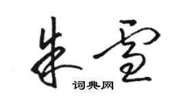 駱恆光朱雪草書個性簽名怎么寫