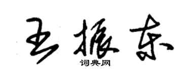 朱錫榮王振東草書個性簽名怎么寫