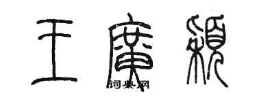 陳墨王廣穎篆書個性簽名怎么寫