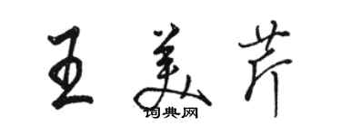 駱恆光王美芹行書個性簽名怎么寫