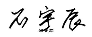 朱錫榮石宇辰草書個性簽名怎么寫