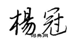 王正良楊冠行書個性簽名怎么寫