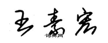 朱錫榮王素宏草書個性簽名怎么寫