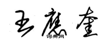 朱錫榮王應奎草書個性簽名怎么寫