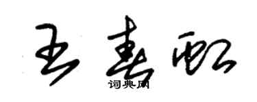 朱錫榮王春虹草書個性簽名怎么寫