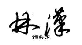 朱錫榮林漢草書個性簽名怎么寫