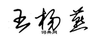 朱錫榮王楊燕草書個性簽名怎么寫