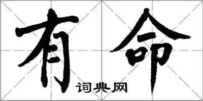 翁闓運有命楷書怎么寫