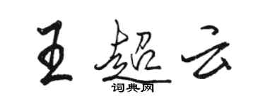 駱恆光王超雲行書個性簽名怎么寫