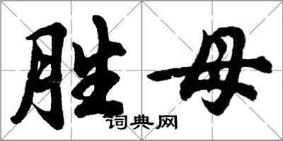 胡問遂勝母行書怎么寫