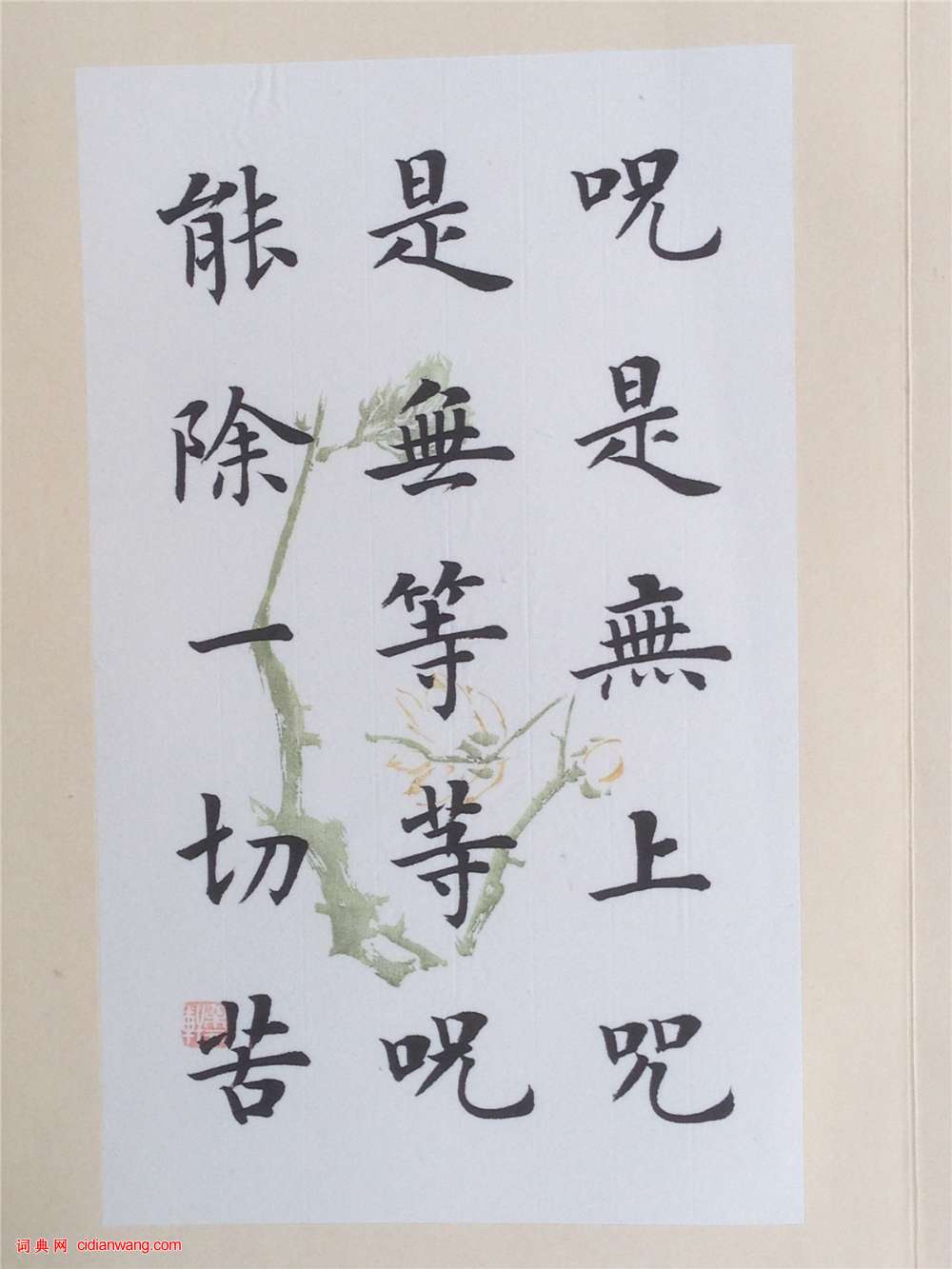 陸啟成楷書《般若波羅蜜多心經》冊頁