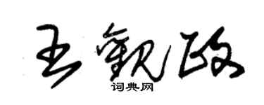朱錫榮王觀政草書個性簽名怎么寫