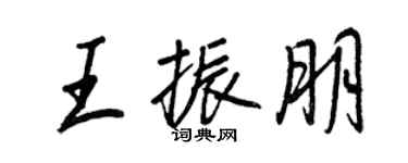 王正良王振朋行書個性簽名怎么寫
