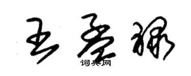 朱錫榮王孟祿草書個性簽名怎么寫