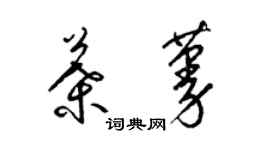 梁錦英葉蔓草書個性簽名怎么寫