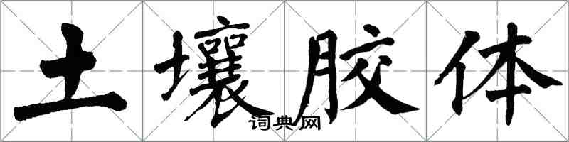 翁闓運土壤膠體楷書怎么寫