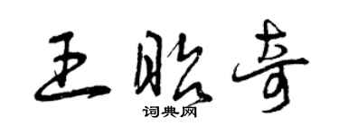 曾慶福王昭奇草書個性簽名怎么寫