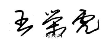 朱錫榮王榮虎草書個性簽名怎么寫