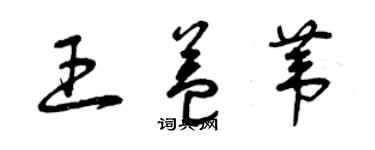 曾慶福王益葦草書個性簽名怎么寫