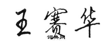 駱恆光王賽華行書個性簽名怎么寫