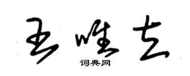 朱錫榮王唯立草書個性簽名怎么寫