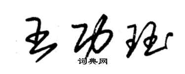 朱錫榮王功珏草書個性簽名怎么寫