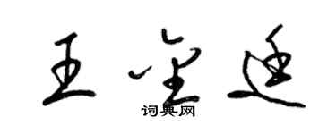 梁錦英王金廷草書個性簽名怎么寫