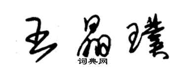 朱錫榮王晶璞草書個性簽名怎么寫