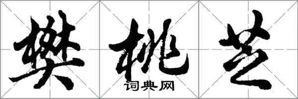 胡問遂樊桃芝行書怎么寫